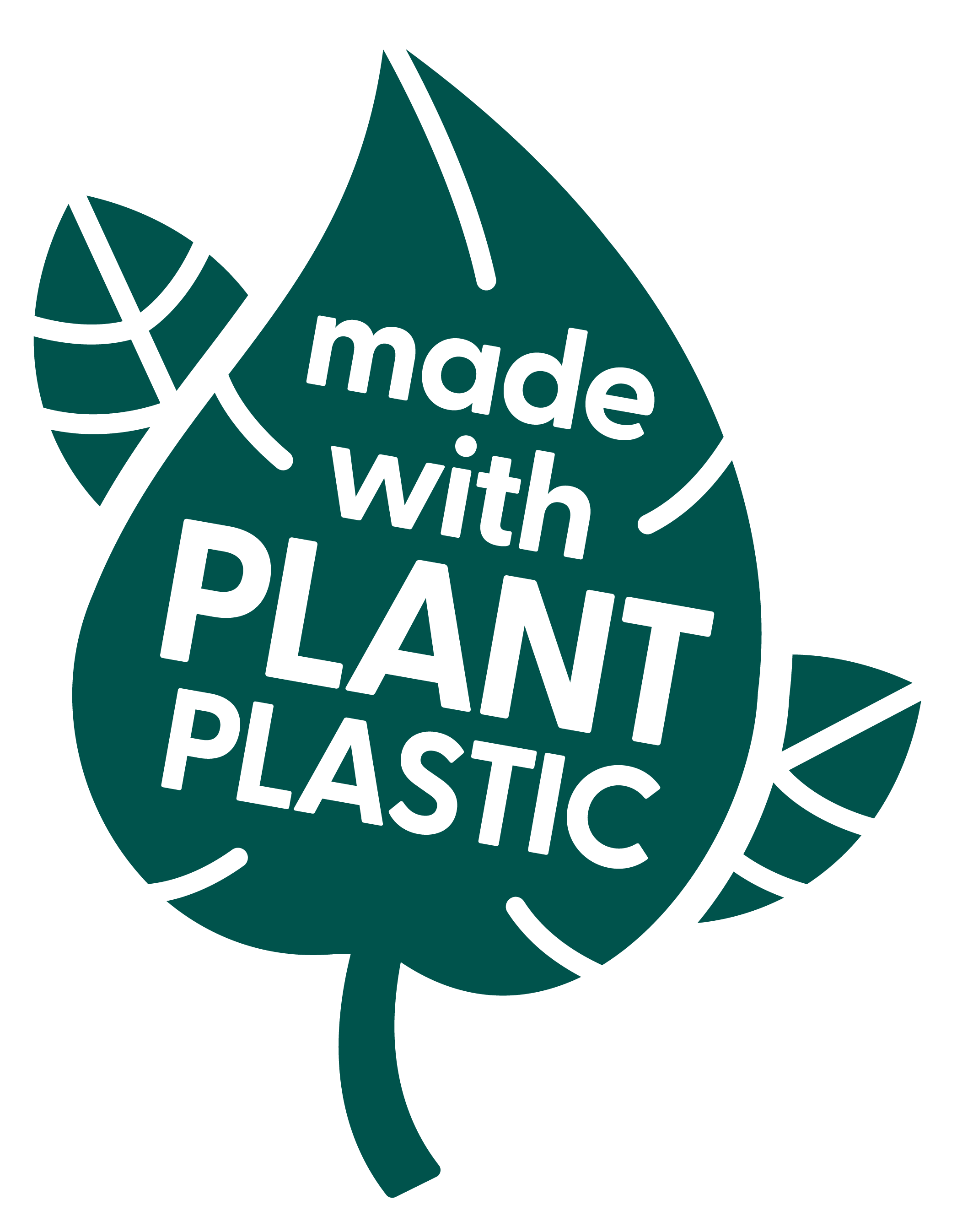 Made with plant plastic