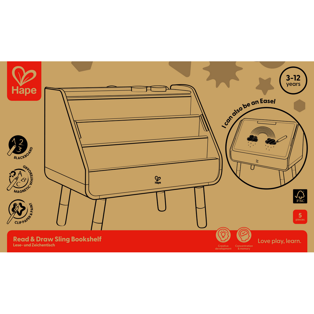 Read & Draw Sling Bookshelf Read & Draw Sling Bookshelf