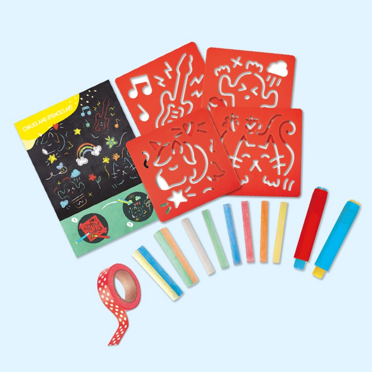 Chalks and Stencils Art