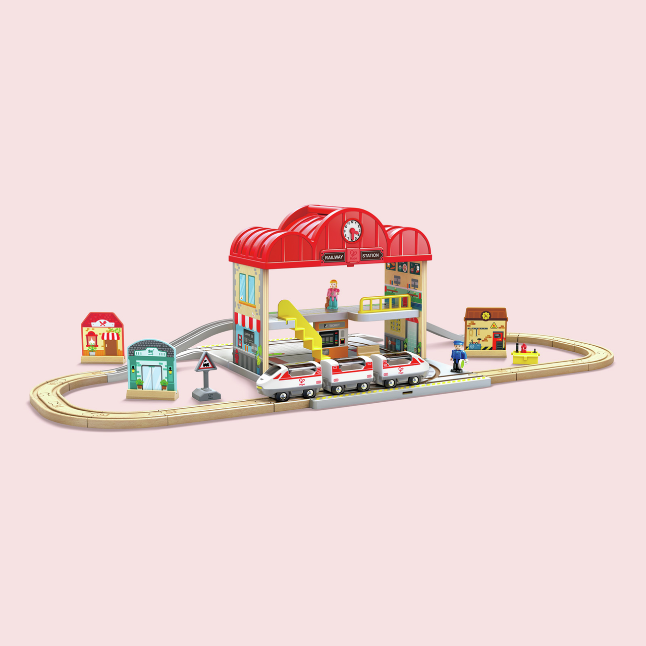 Portable Train Station Set