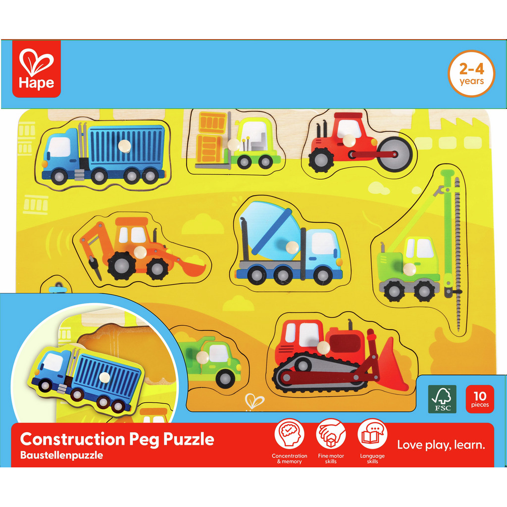 Construction Peg Puzzle Construction Peg Puzzle