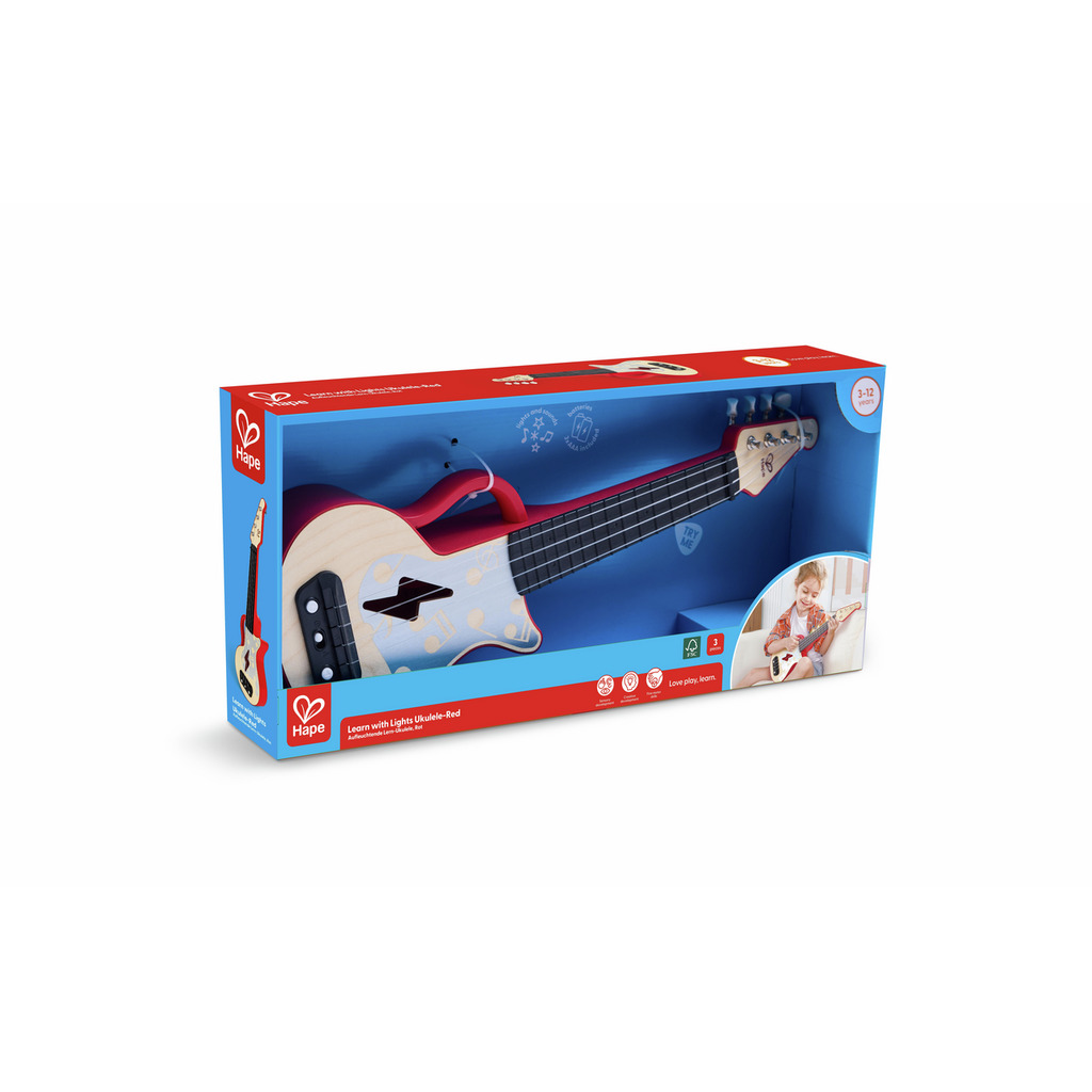 Learn with Lights Ukulele – Red Learn with Lights Ukulele – Red
