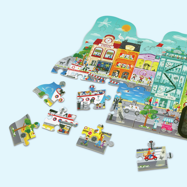 Animated City Puzzle