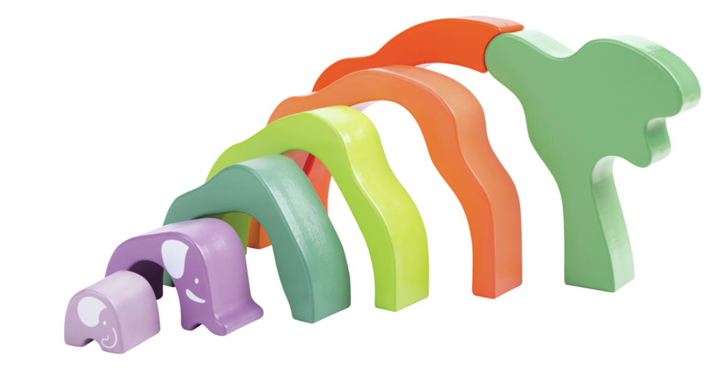 Safari Elephant Stacking Blocks E0489