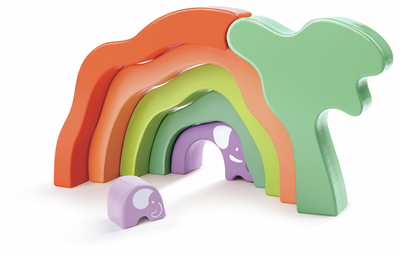 Safari Elephant Stacking Blocks