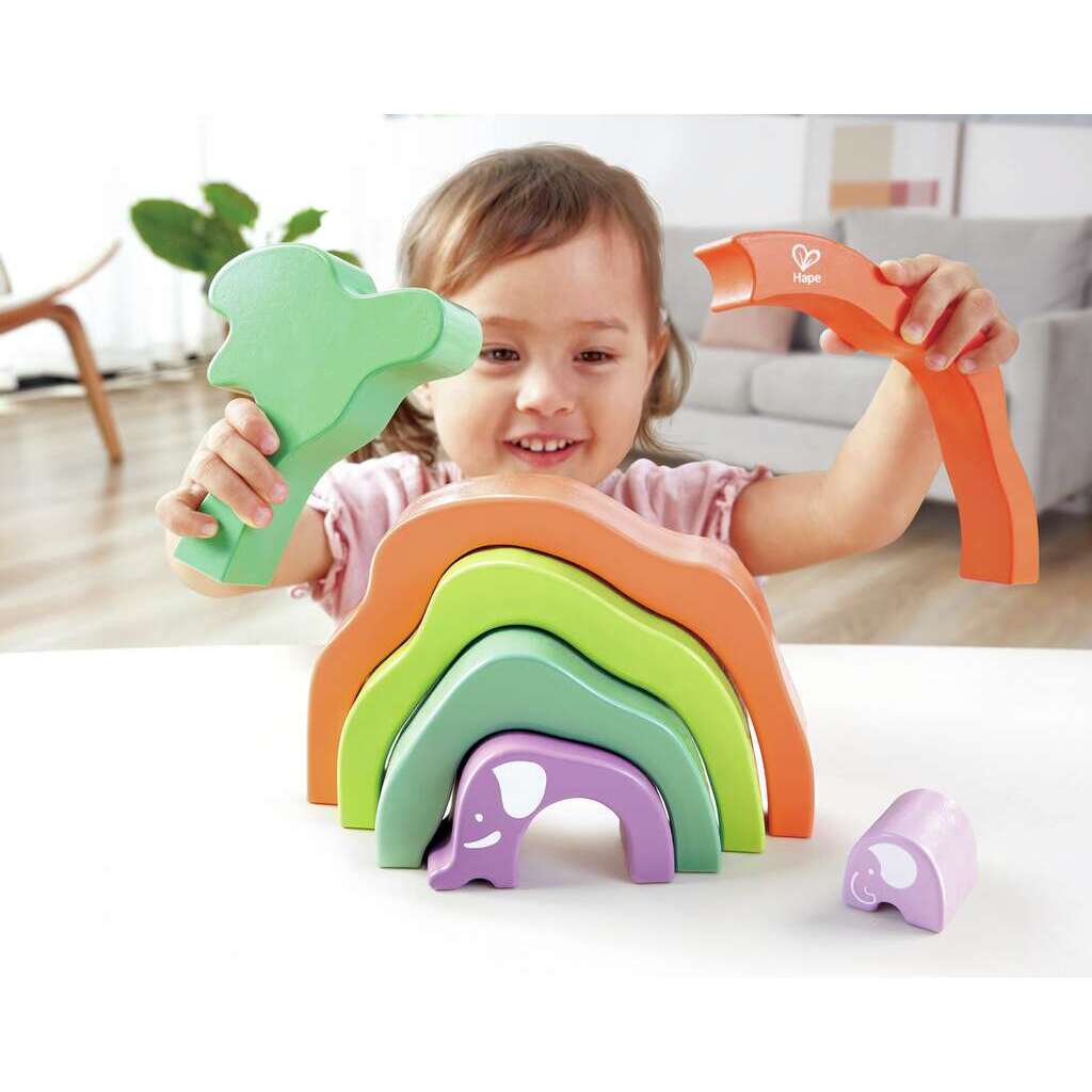 Safari Elephant Stacking Blocks