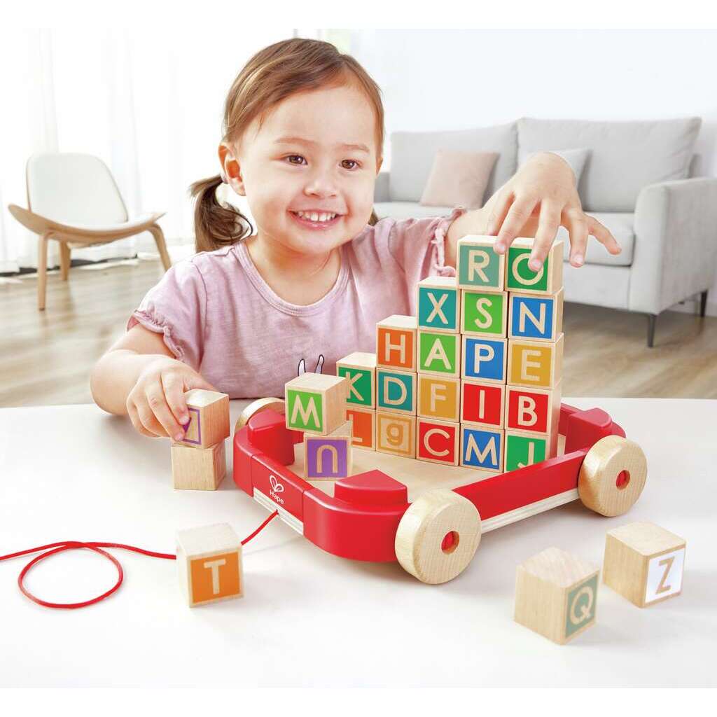 Pull-along Cart with Stacking Blocks Pull-along Cart with Stacking Blocks