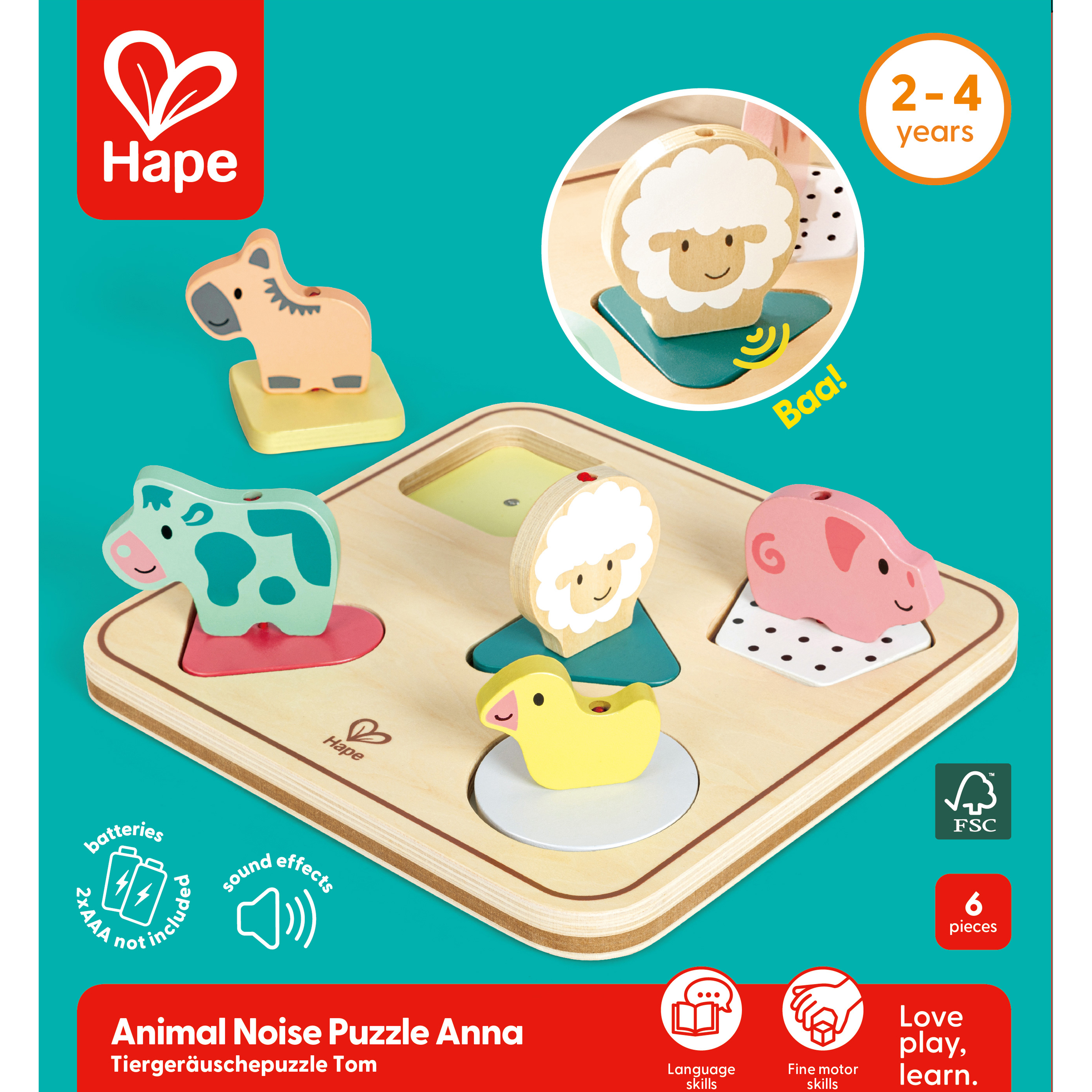Animal noise puzzle Anna