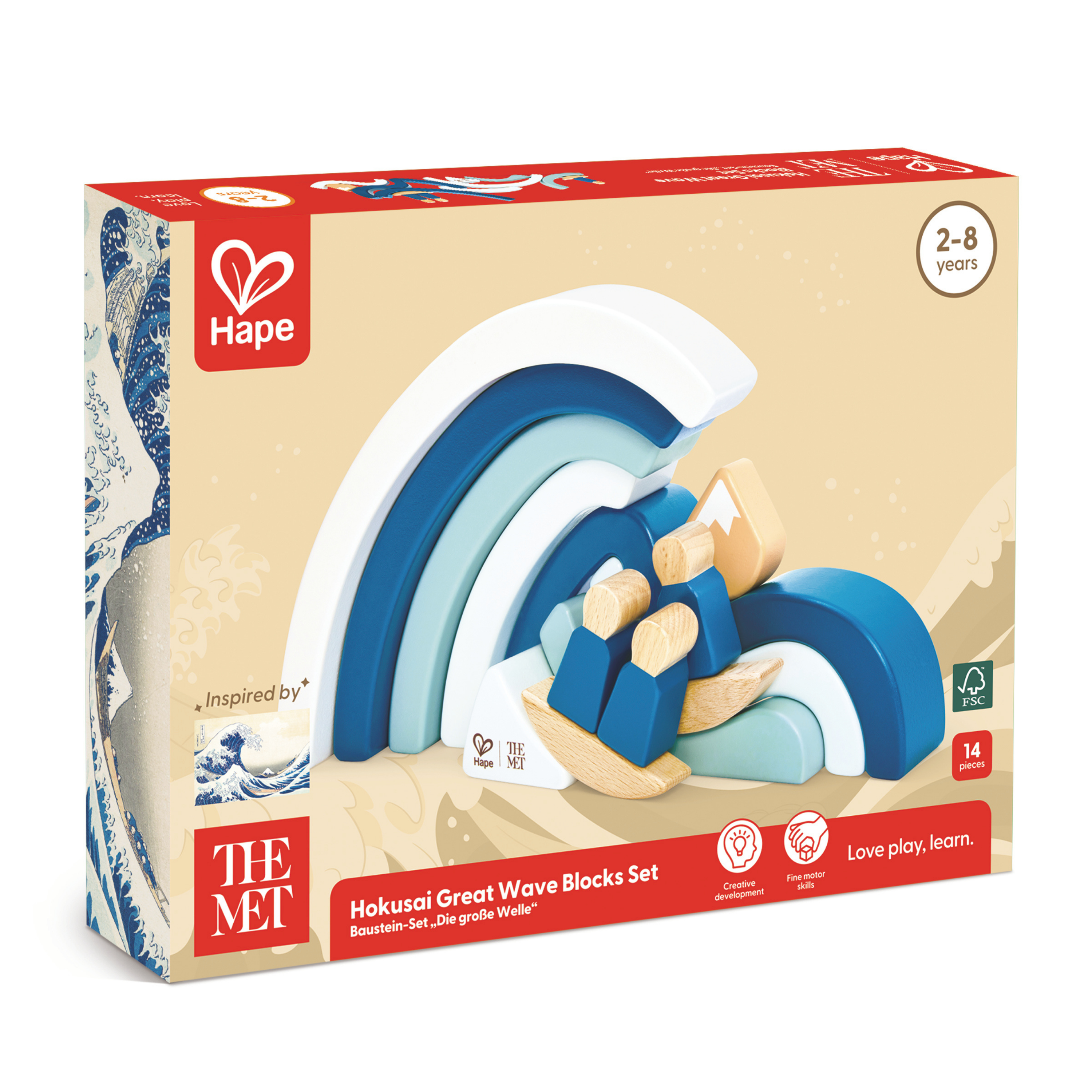 Hokusai Great Wave Block Set