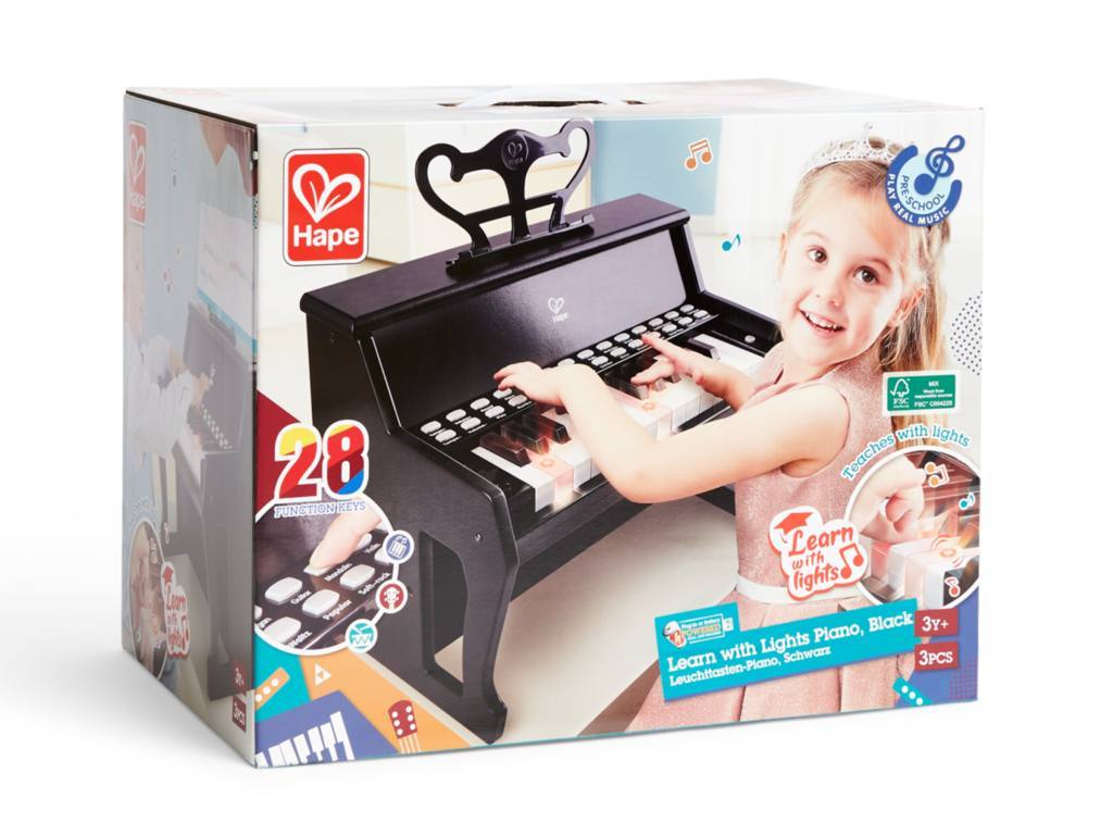 Learn with Lights Piano - Black