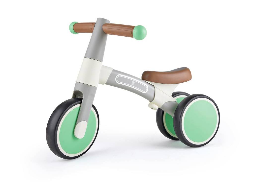 Hape Scoot Around Ride On Wood Bike Award Winning Four Wheeled Wooden Push Balance Bike Toy & Pound & Tap Bench with Slide Out Xylophone Award Winning Durable Wooden Musical Pounding Toy 