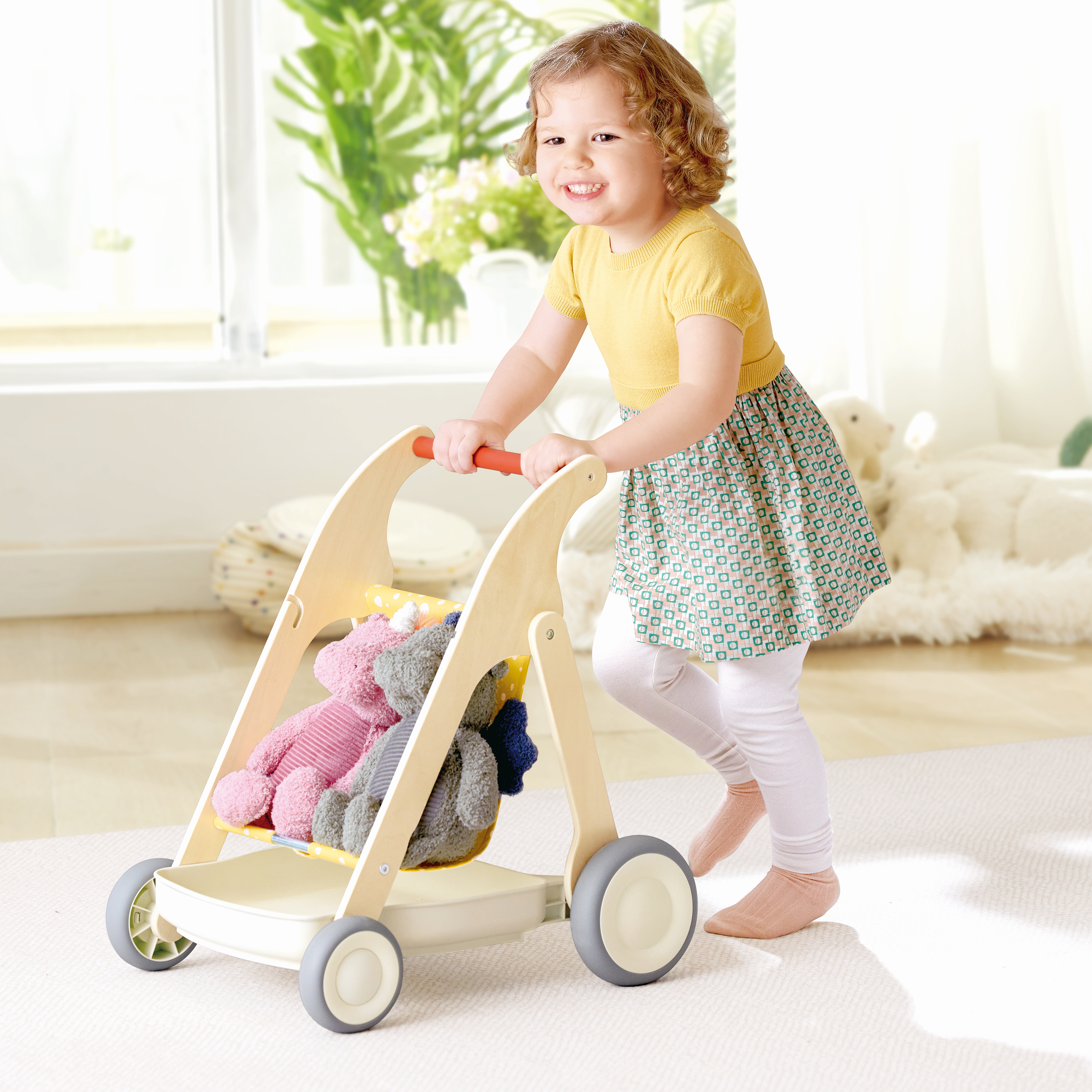 Interaktiver 3-in-1 Lauflernwagen