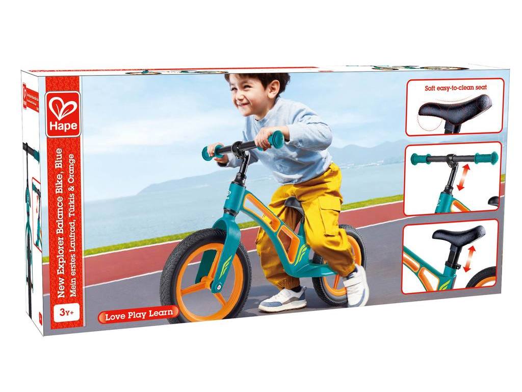 New Explorer Balance Bike, Blue/orange