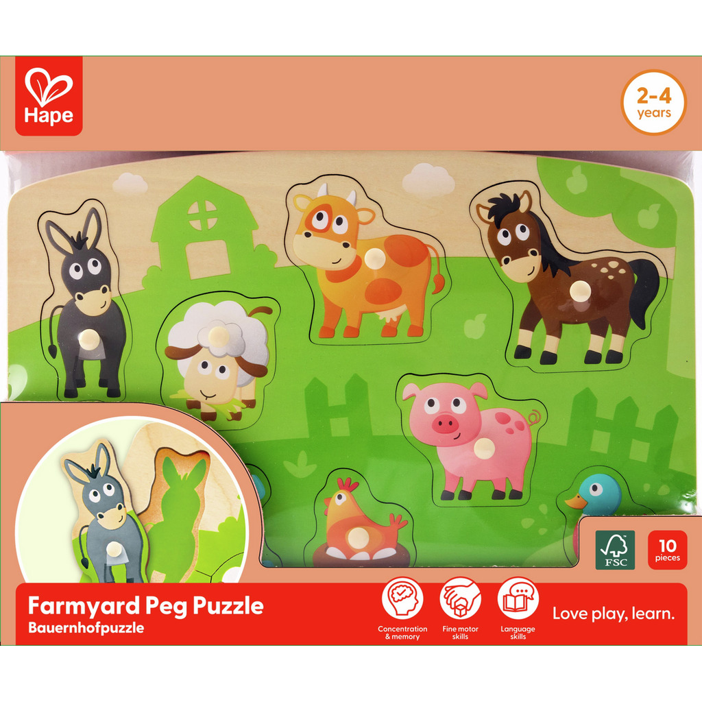 Farmyard Peg Puzzle Farmyard Peg Puzzle