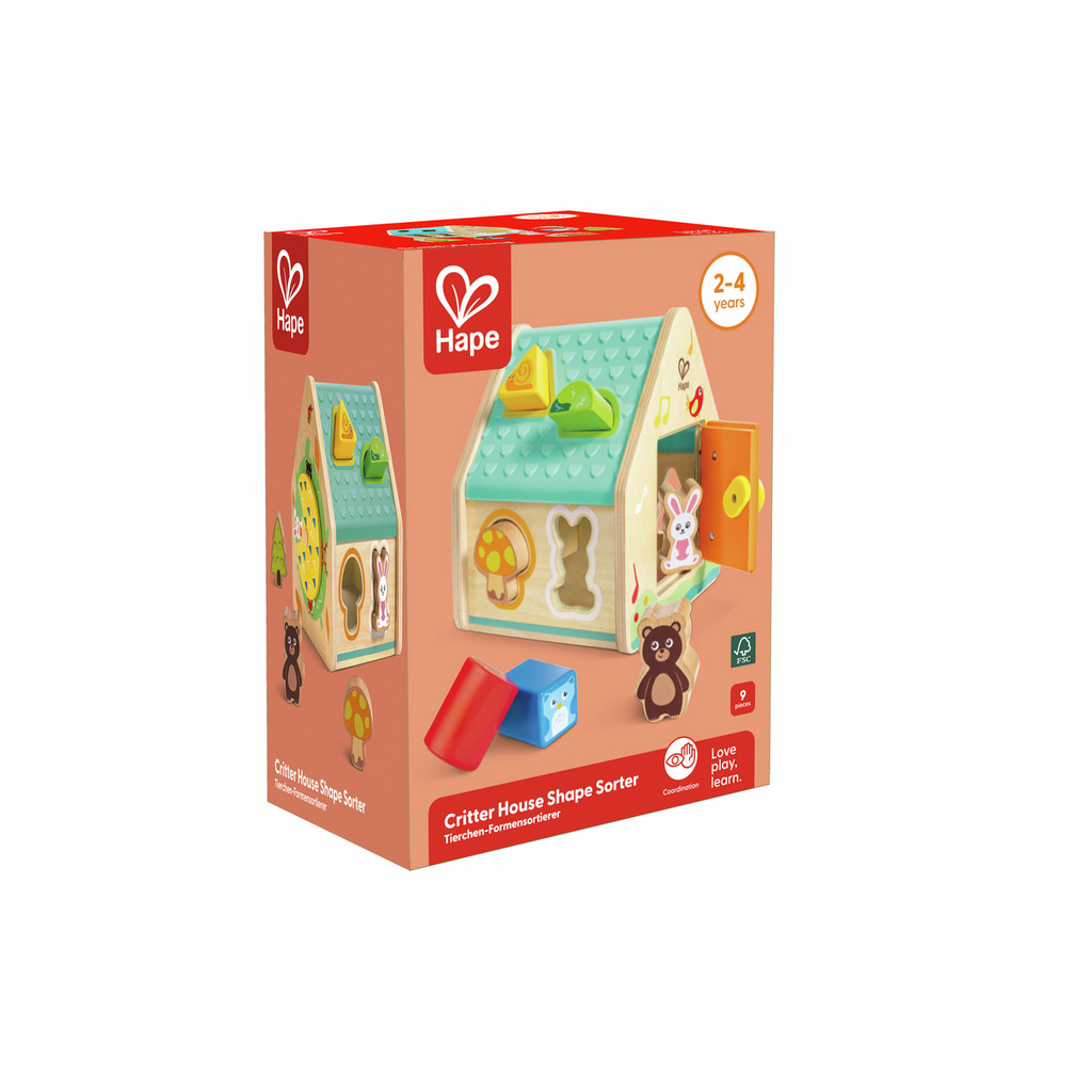 Critter House Shape Sorter Critter House Shape Sorter