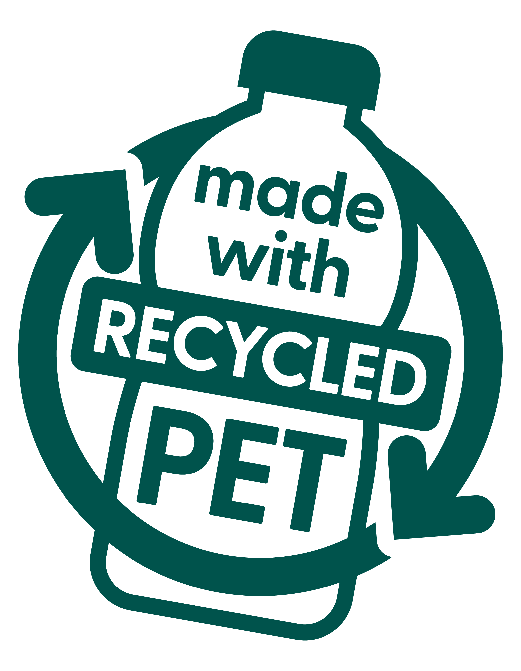 Make with recycled PET