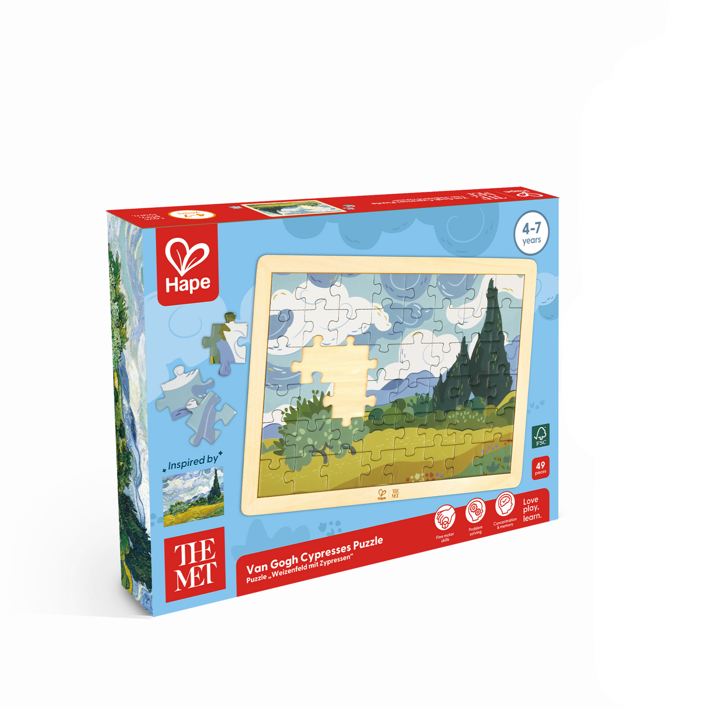 Van Gogh Cypresses Puzzle