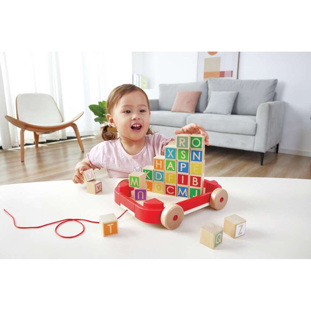 Pull-along Cart with Stacking Blocks Pull-along Cart with Stacking Blocks