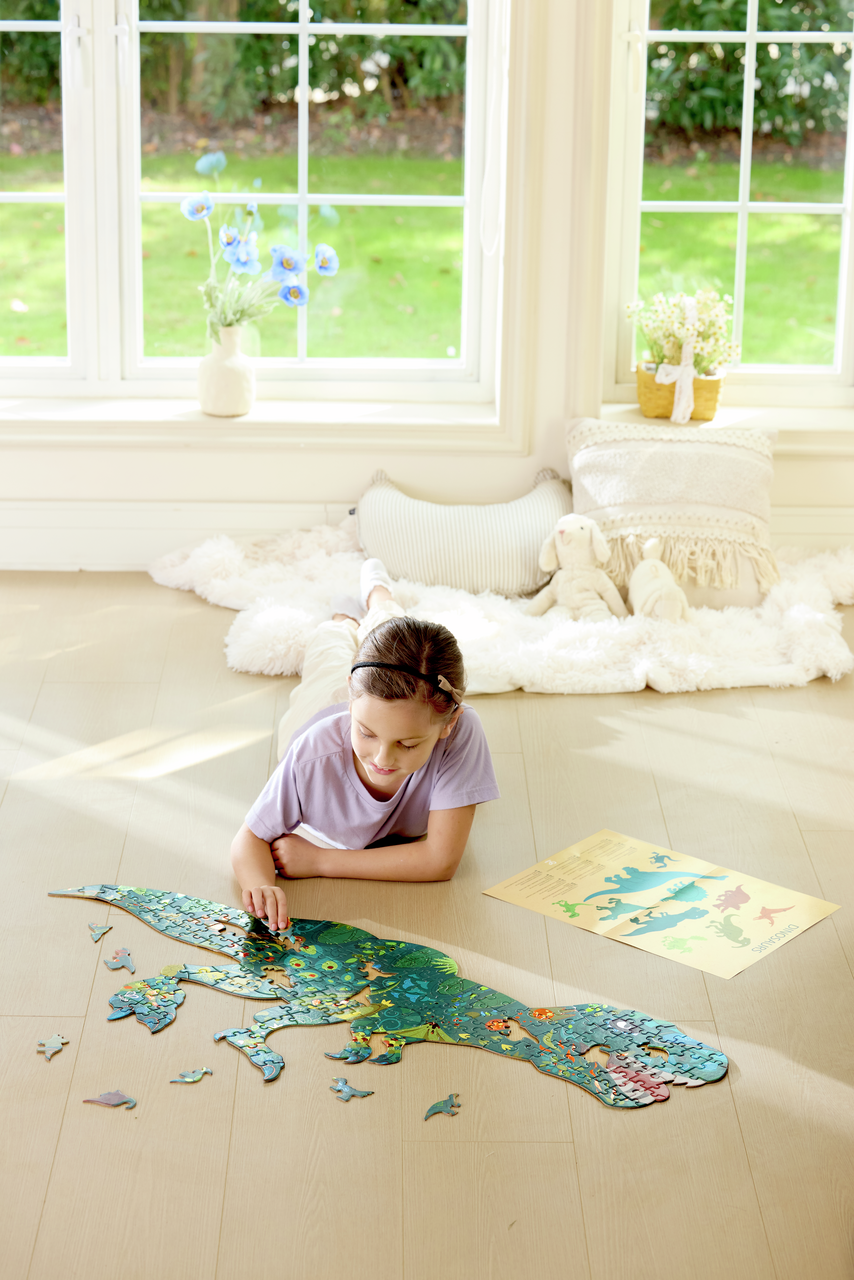 Dinosaur Shimmer Floor Puzzle - 200pcs Dinosaur Shimmer Floor Puzzle - 200pcs