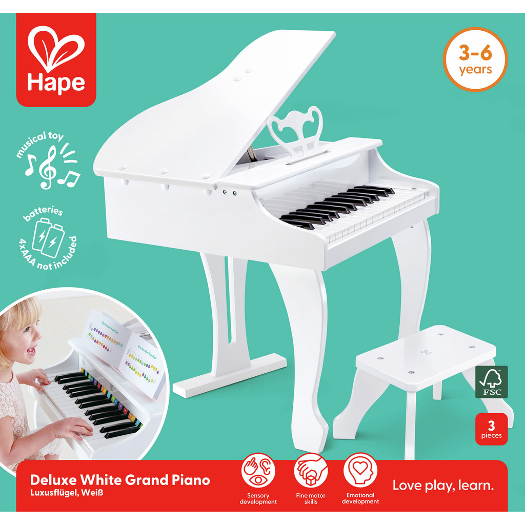 Deluxe Grand Piano - White Deluxe Grand Piano - White